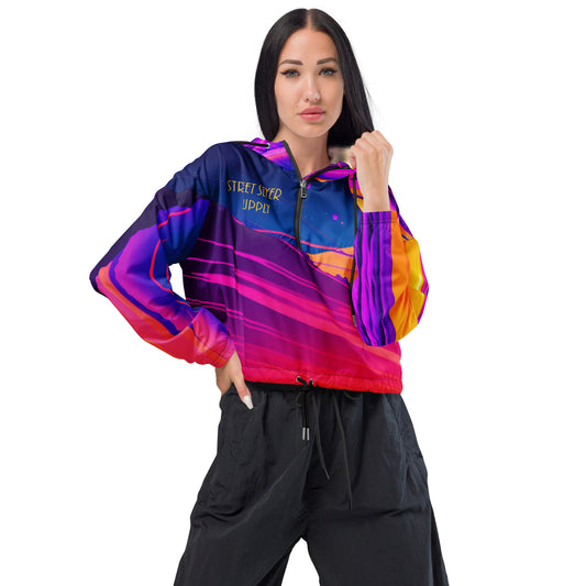 Kanji Sunrise Cropped Windbreaker